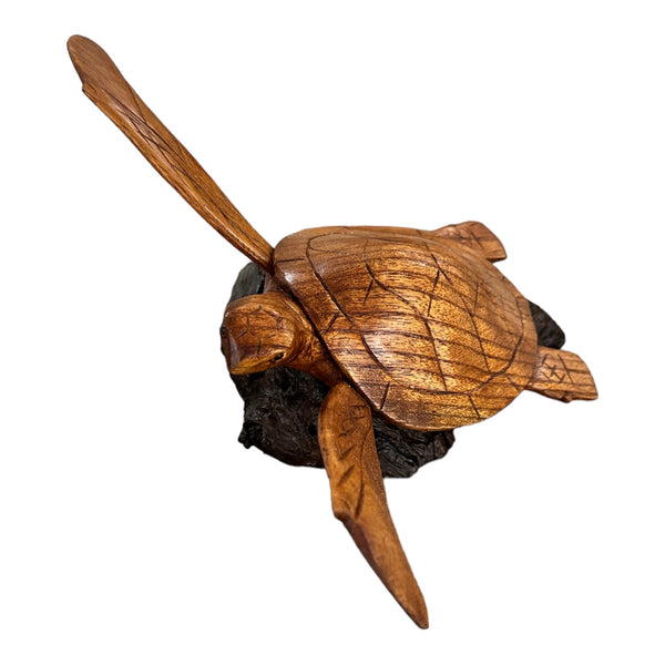 Wooden Turtle on Stand