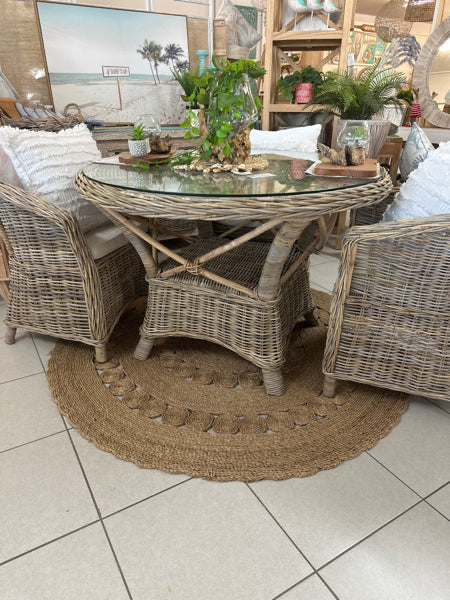 Cane Dining Table