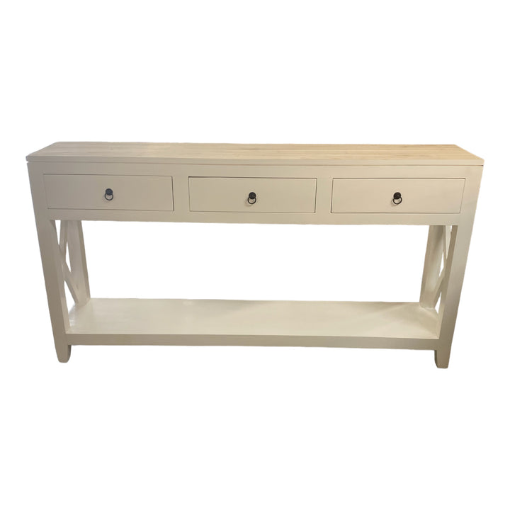 150cm long timber entry table