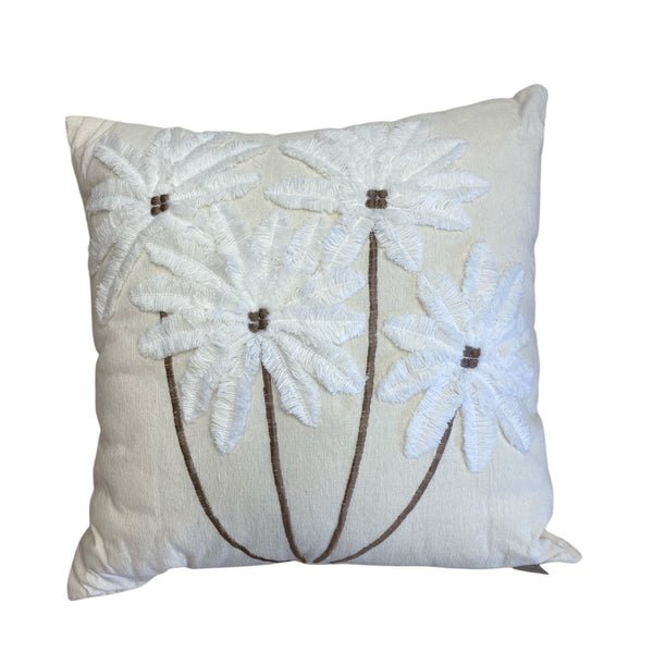 White Lux Palm Cushion