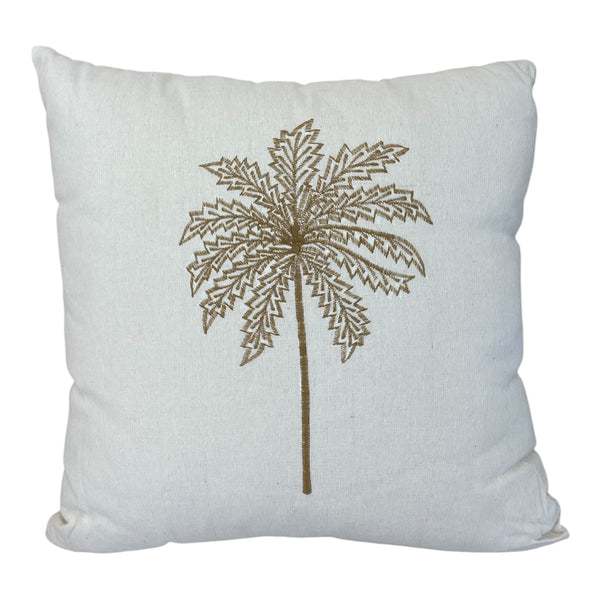 Golden Palm Cushion