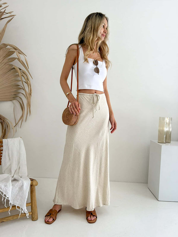 Kora Maxi Skirt - Natural