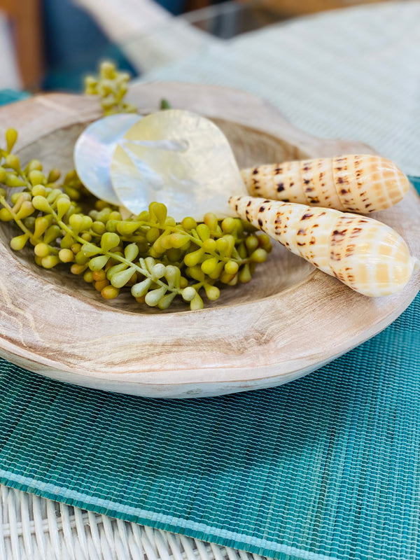 Handcrafted Shell Salad Servers