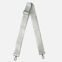 Cream Diamond Weave Adjustable Bag Strap