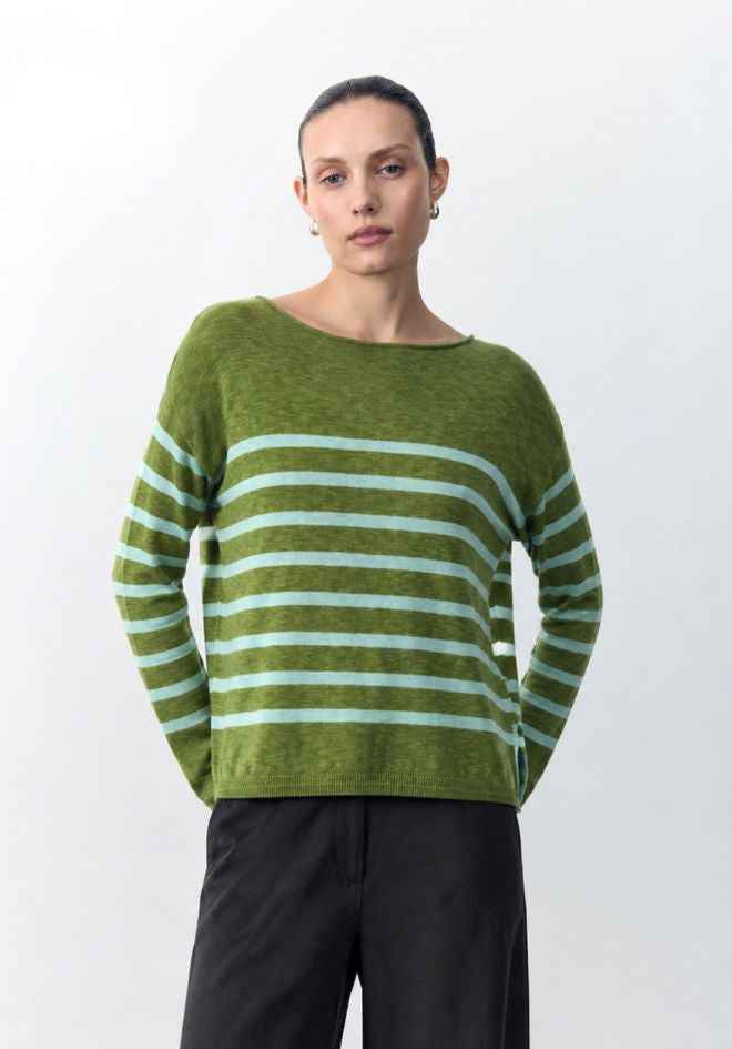 Bobbie Top Moss Seafoam