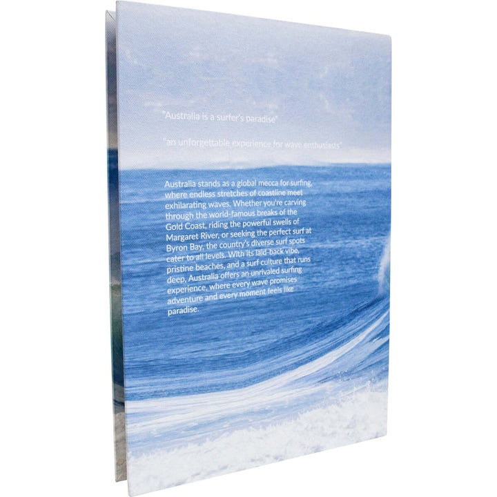 Decorative book box with ocean waves