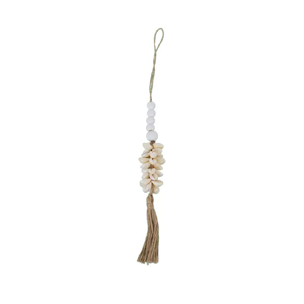 Wood & Shell Hanging Beads