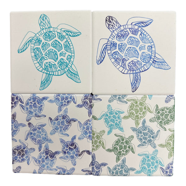 Coasters Turtle Stencil