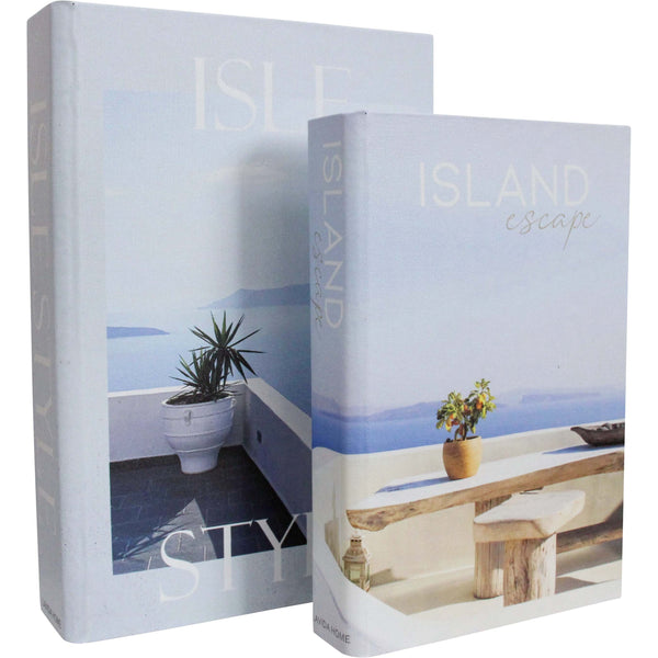 Coastal Style Decorative Book Box