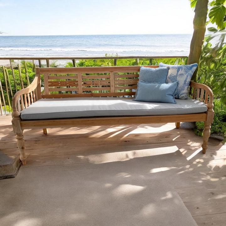 Natural timber daybed with mattress – perfect for coastal or country style interiors