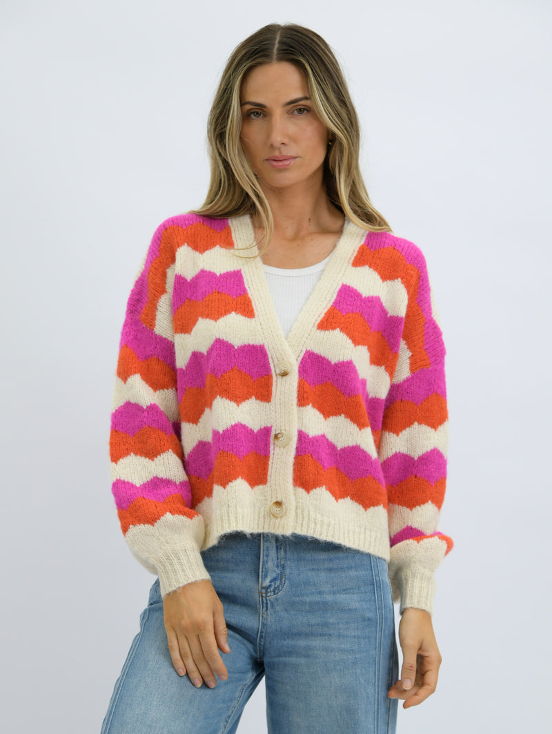 Saffi Striped Cardigan