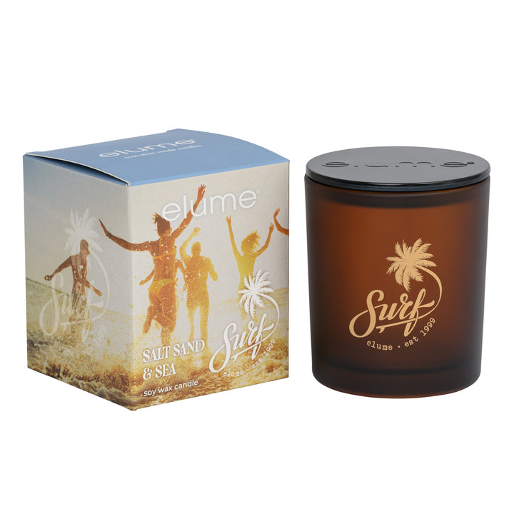 Salt, Sand & Sea scented candle with fresh coastal fragrance in decorative ja