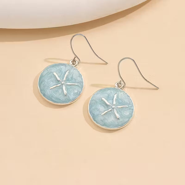 Silver Sea Starfish Earrings
