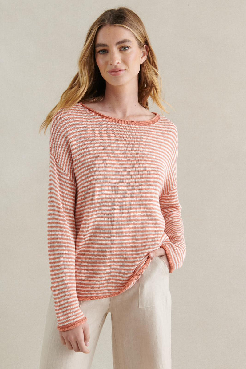 Stripe Knit Peach
