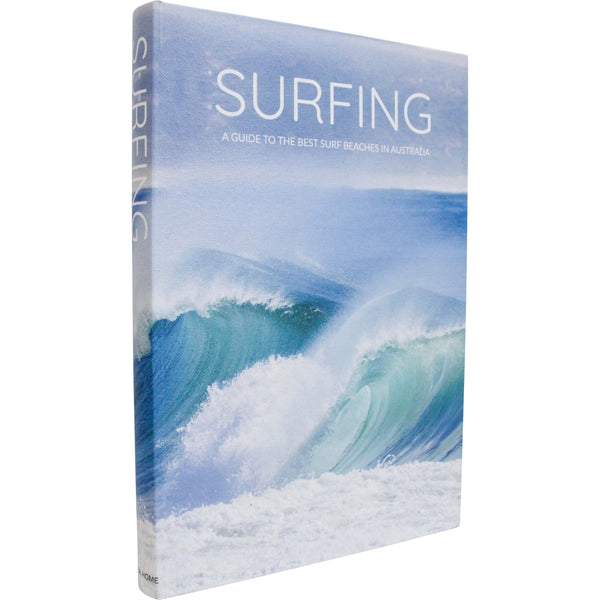 Surf-inspired decorative book box  storage box in MDF, canvas, non-woven fabric, and PVC, ideal for coastal décor, small items, and quirky home styling