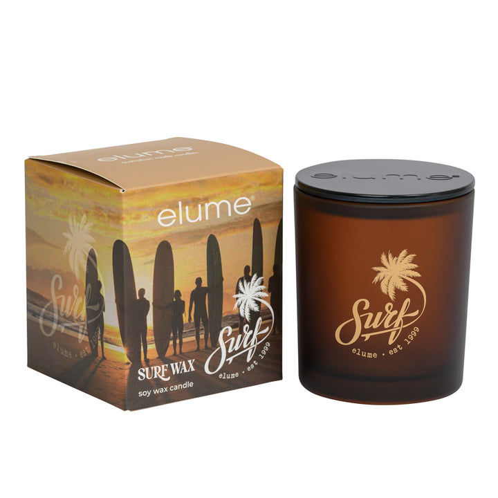 Surf Wax beachy fragrance candle in decorative jar