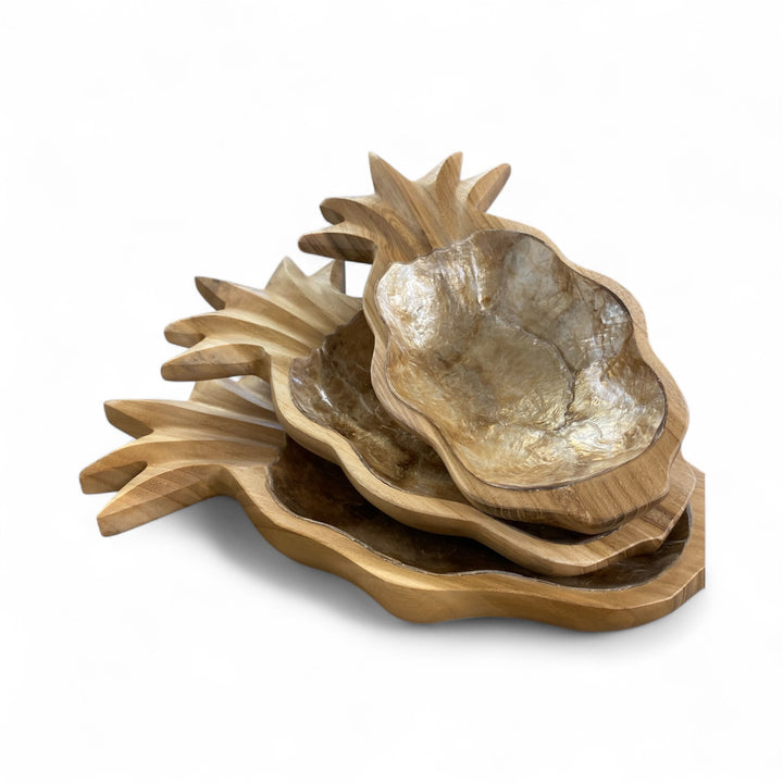 Sustainably sourced and handcrafted decor / servingware.