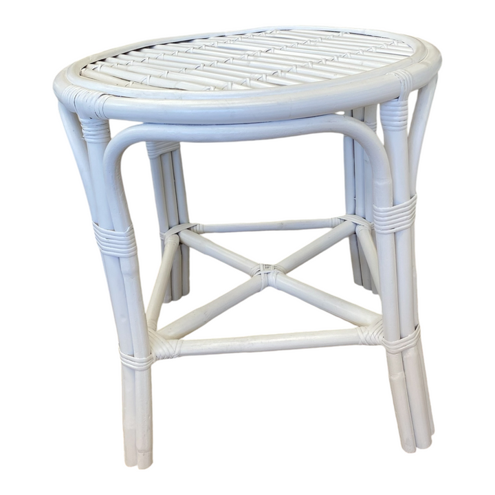 White cane side table to go with oz cane range