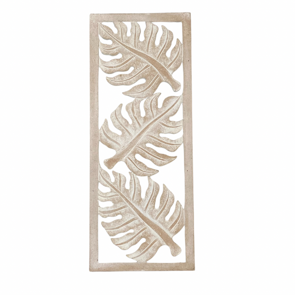 3 Palm Wall Carving - 20 x 50cm