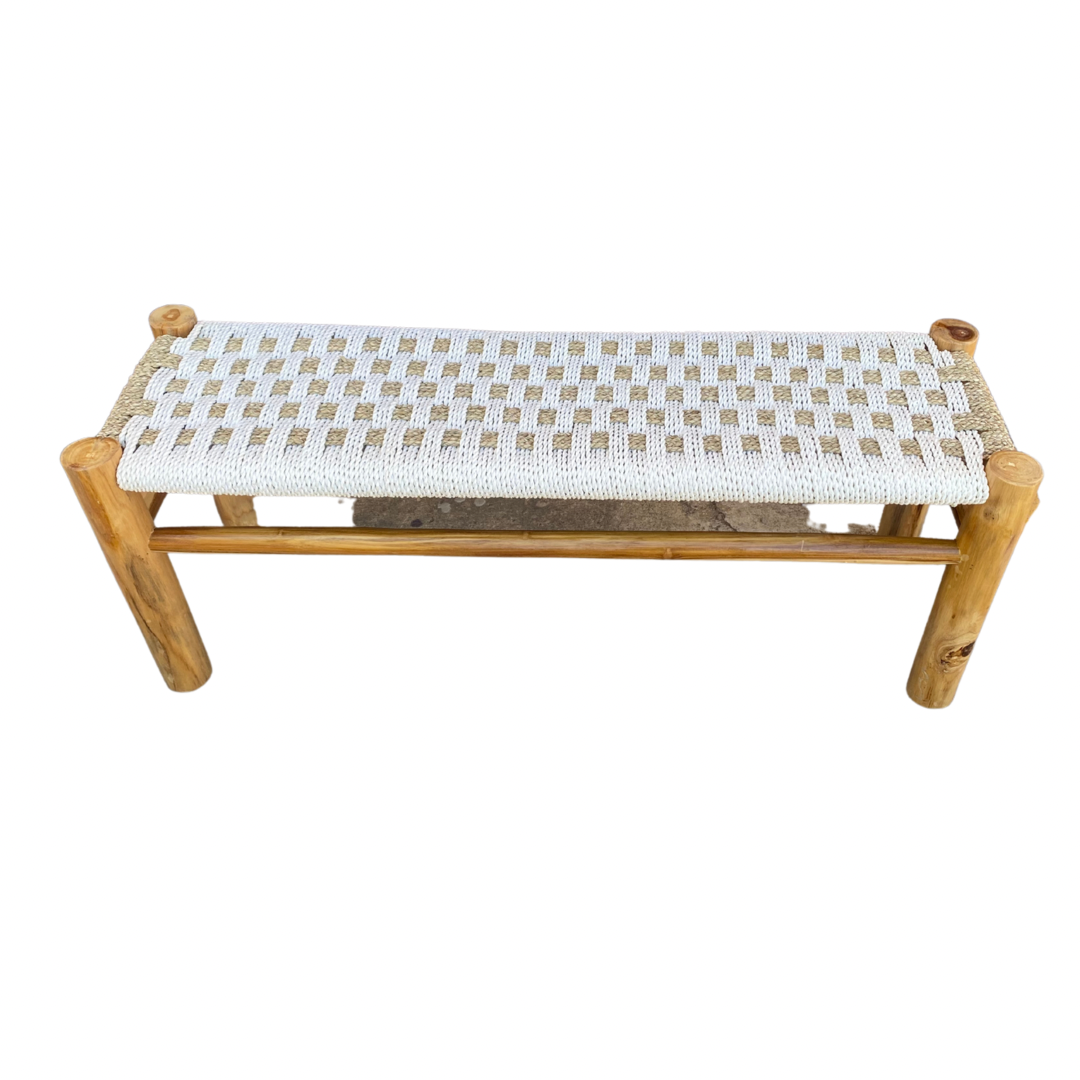 Rope Bench Seat – Coastal Drift Home